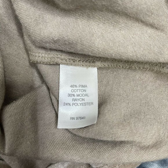 Purejill sweater Xs extra small champagne Cowl Neck Super Soft Long Tunic Blouse - Picture 5 of 5